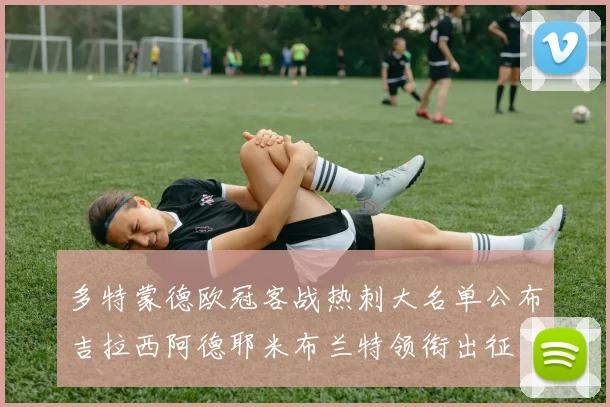 多特蒙德欧冠客战热刺大名单公布吉拉西阿德耶米布兰特领衔出征